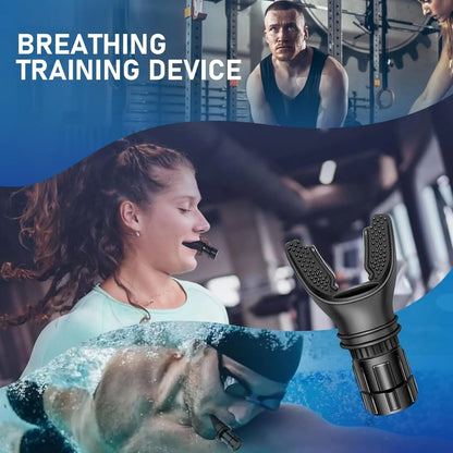 Portable Adjustable Resistance Lung Exerciser - Breathing Exercise Tool for Enhanced Lung Capacity and Abdominal Training, Ideal for Fitness and Gym Workouts