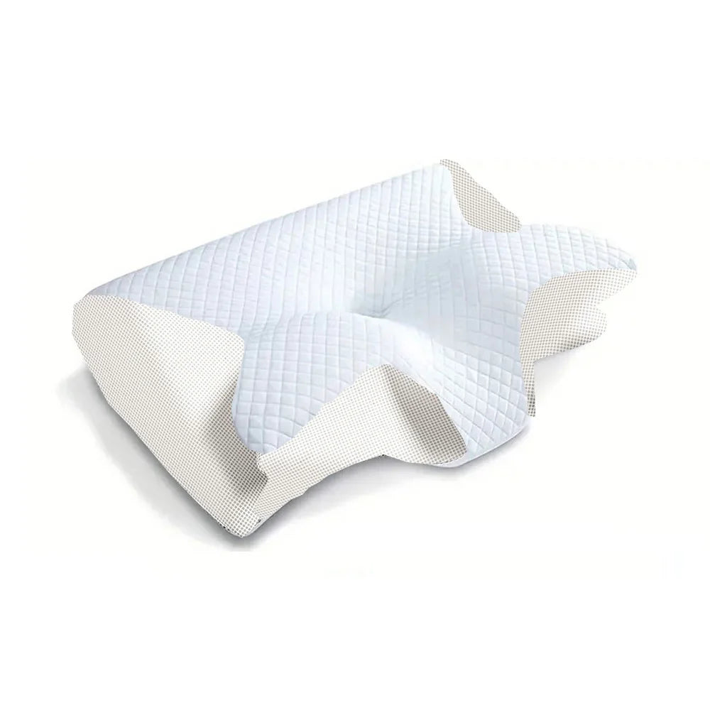 Memory Foam Cervical Pillow - 2-in-1 Ergonomic Contour Orthopedic Support for Neck Pain Relief
