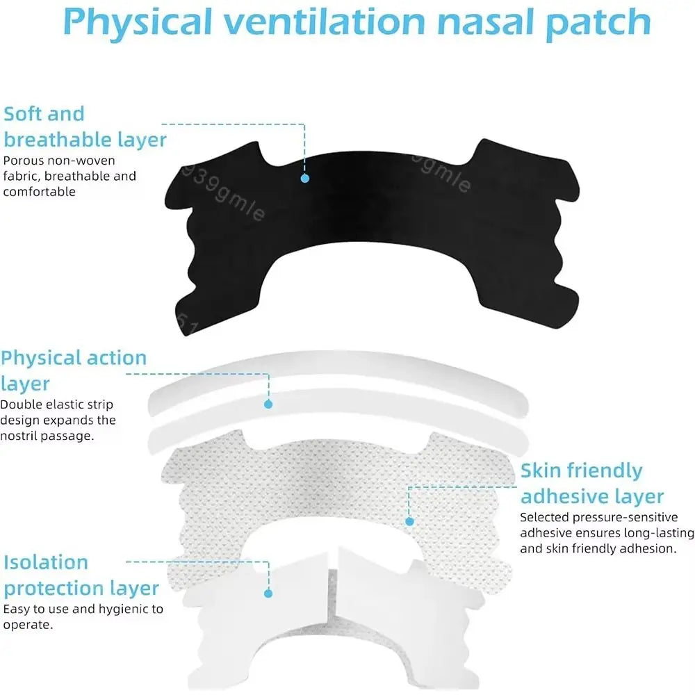 30-Pack Hypoallergenic Nasal Strips for Non-Invasive Congestion Relief and Enhanced Breathing