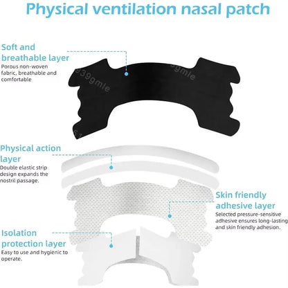 30-Pack Hypoallergenic Nasal Strips for Non-Invasive Congestion Relief and Enhanced Breathing