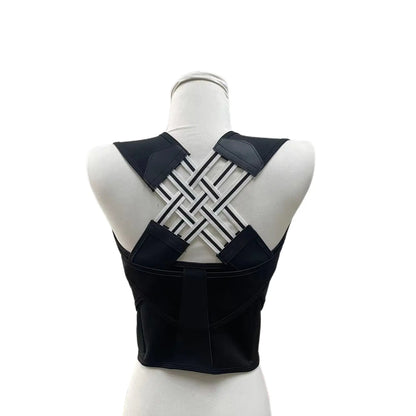 Unisex 2.0 Adjustable Back Brace for Posture Correction and Upper Back Support, Suitable for Home and Gym Use
