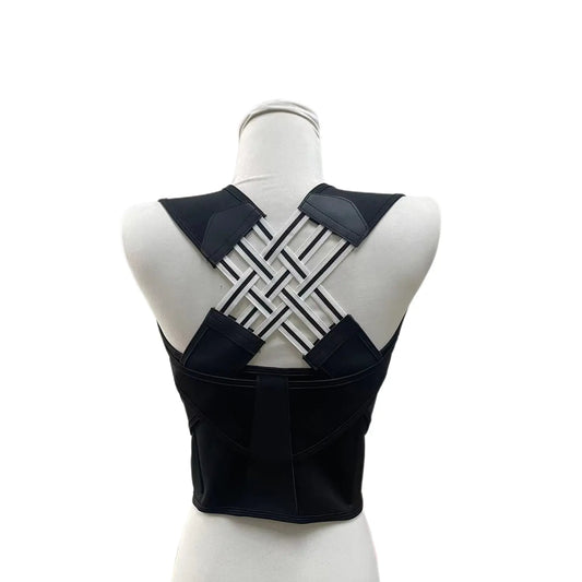 Unisex 2.0 Adjustable Back Brace for Posture Correction and Upper Back Support, Suitable for Home and Gym Use