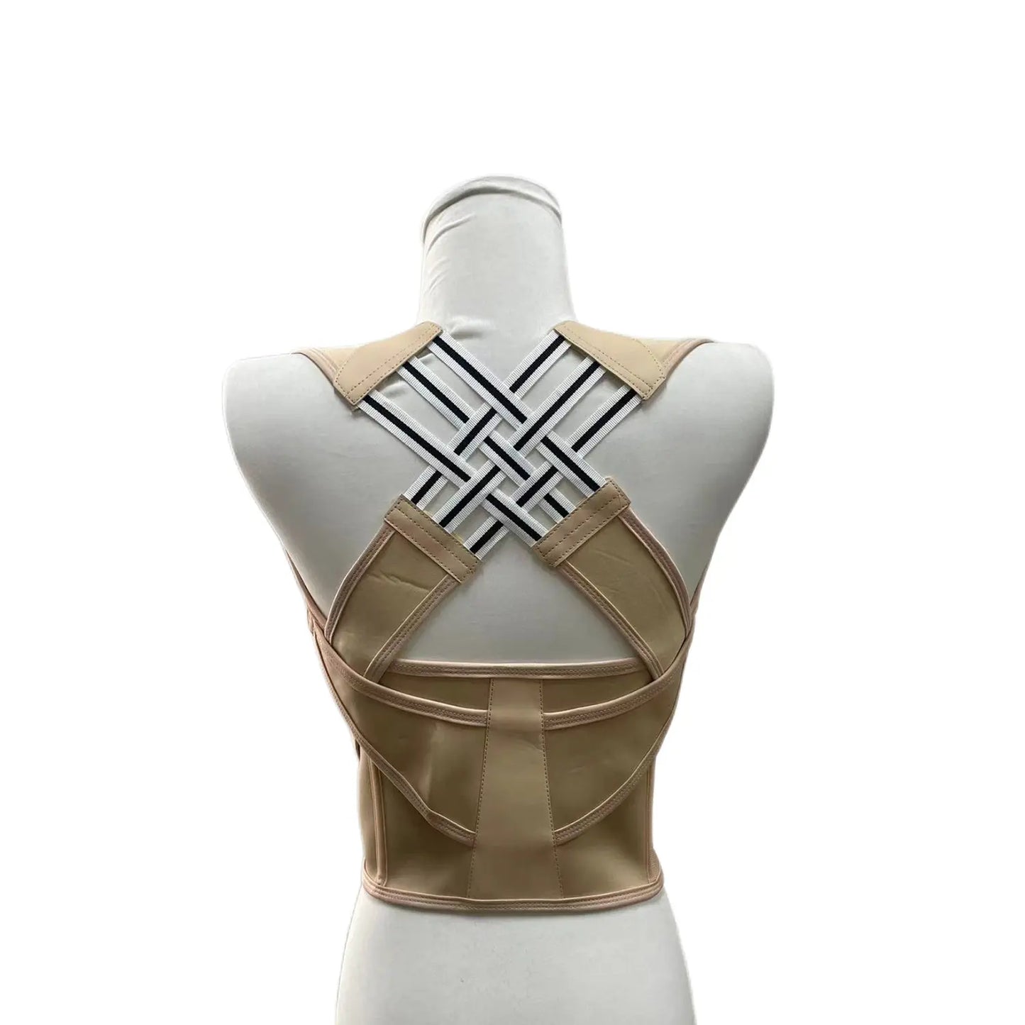 Unisex 2.0 Adjustable Back Brace for Posture Correction and Upper Back Support, Suitable for Home and Gym Use