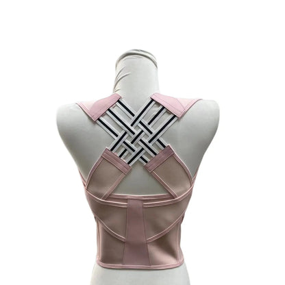 Unisex 2.0 Adjustable Back Brace for Posture Correction and Upper Back Support, Suitable for Home and Gym Use