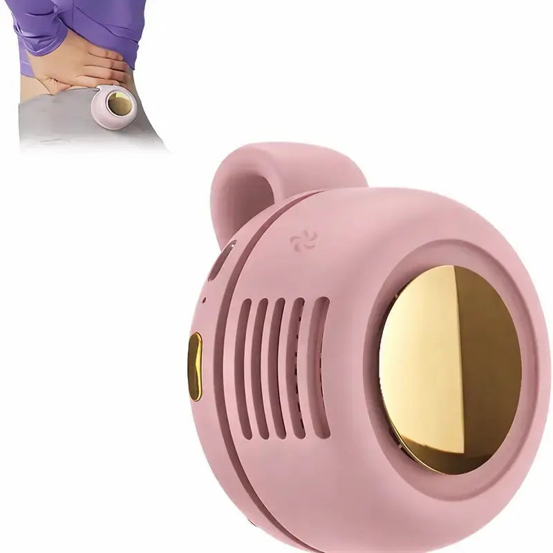 Westdeer Portable Silent Mini Bladeless Electric Fan - Adjustable 3-Speed Waist Fan, Phone Cooling Fan, Personal Handheld Turbo Fan, Rechargeable and Rotating, Ideal for Outdoor Travel and Gifts