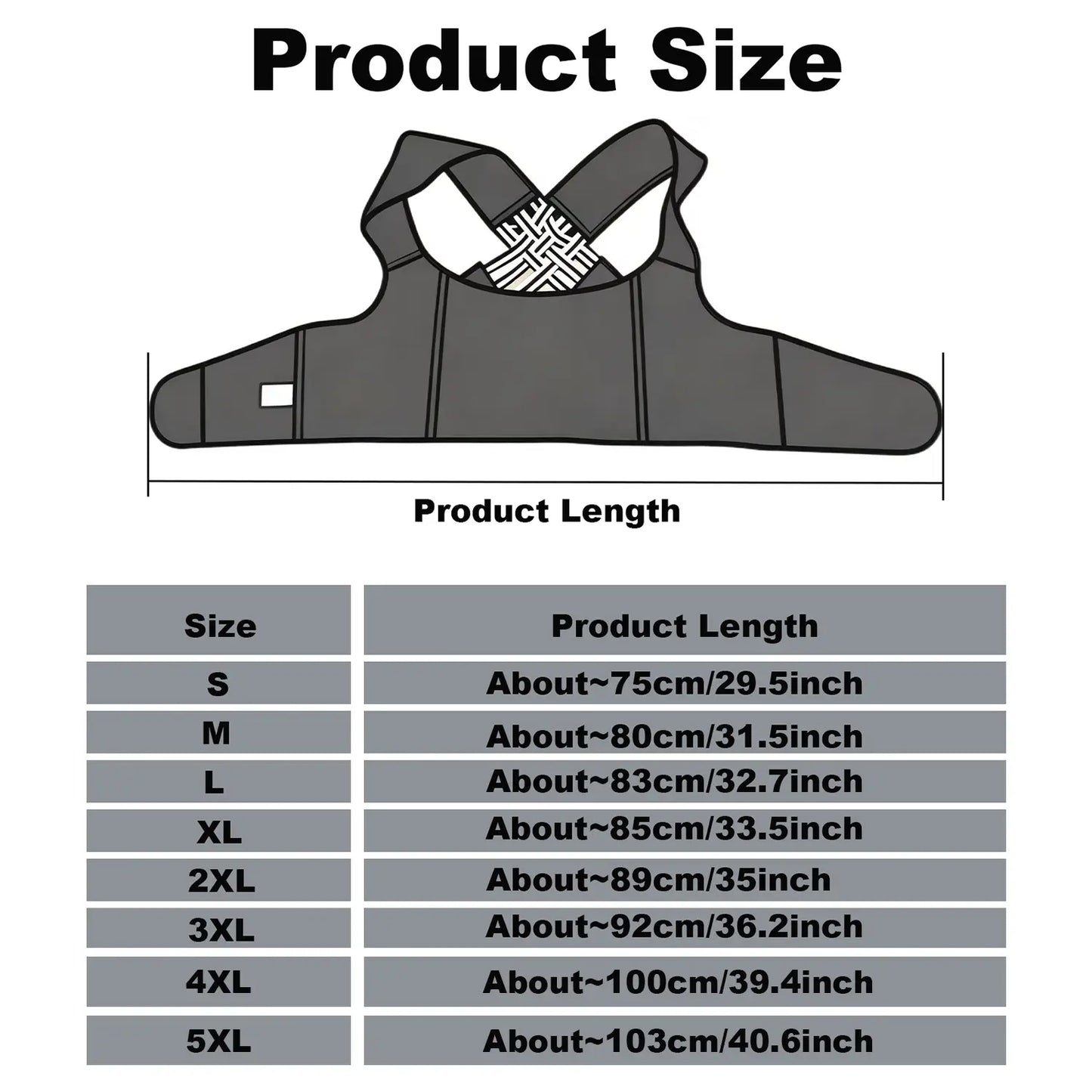 Unisex 2.0 Adjustable Back Brace for Posture Correction and Upper Back Support, Suitable for Home and Gym Use
