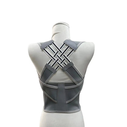 Unisex 2.0 Adjustable Back Brace for Posture Correction and Upper Back Support, Suitable for Home and Gym Use