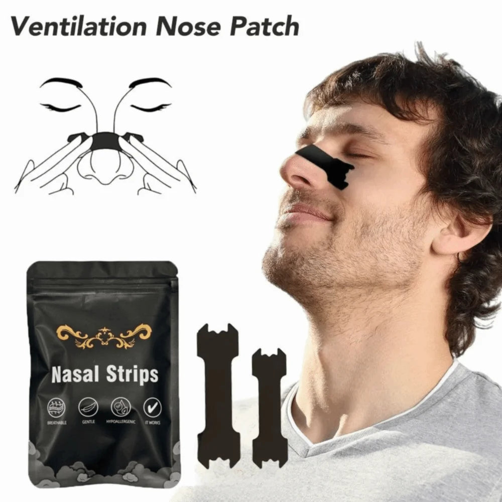 30-Pack Hypoallergenic Nasal Strips for Non-Invasive Congestion Relief and Enhanced Breathing